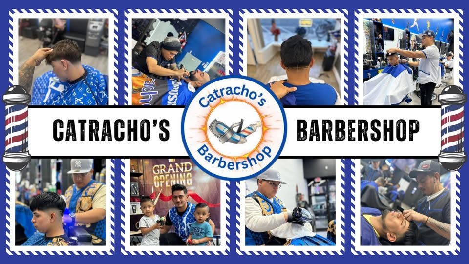 Catracho's Barbershop — cuts and fades from the shop's own photos